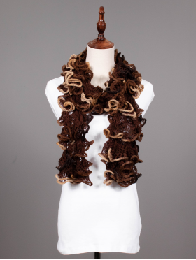 HAND-CRAFTED RUFFLE SCARF